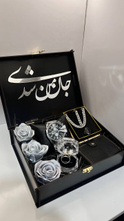 باکس هدیه مشکی مردانه کادوی شیک آقایان ساعت دیزل شاخدار طرح اصلی ست گردنبند استیل هدیه تولد مردانه