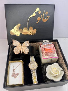 باکسهدیه زنانه دوستت دارم هدیه شیک و پرفروش ست پروانه جواهری ارسال رایگان ادکلن قسطی هدیه سالگرد